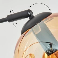 Koyoto Stehleuchte Glas 15 Cm Bernsteinfarben, Chrom, Klar, Rauchfarben, 5-flammig -LEDVANCE Verkäufe koyoto stehleuchte glas 15 cm h9042563 2