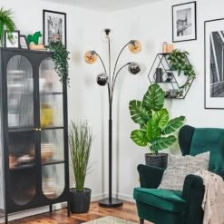 Koyoto Stehleuchte Glas 15 Cm Bernsteinfarben, Chrom, Klar, Rauchfarben, 5-flammig -LEDVANCE Verkäufe koyoto stehleuchte glas 15 cm h9042563 9