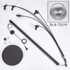 Koyoto Stehleuchte Glas 15 Cm Klar, Rauchfarben, 5-flammig -LEDVANCE Verkäufe koyoto stehleuchte glas 15 cm h9043928 4