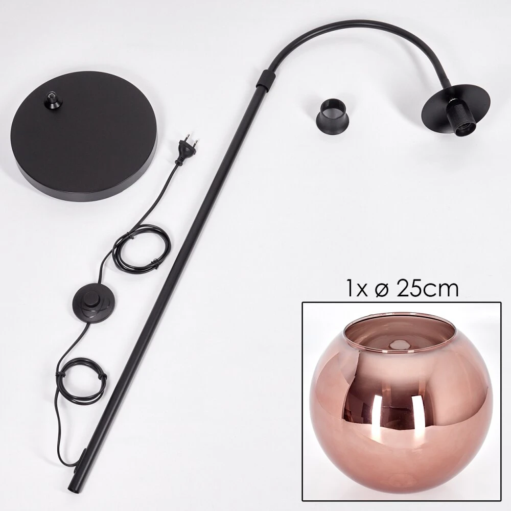 Koyoto Stehleuchte Glas 25 Cm Kupferfarben, 1-flammig 5 Koyoto Stehleuchte Glas 25 Cm Kupferfarben, 1-flammig – Bild 5