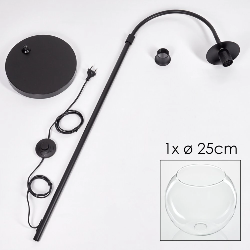 Koyoto Stehleuchte Glas 25 Cm Klar, 1-flammig 5 Koyoto Stehleuchte Glas 25 Cm Klar, 1-flammig – Bild 5