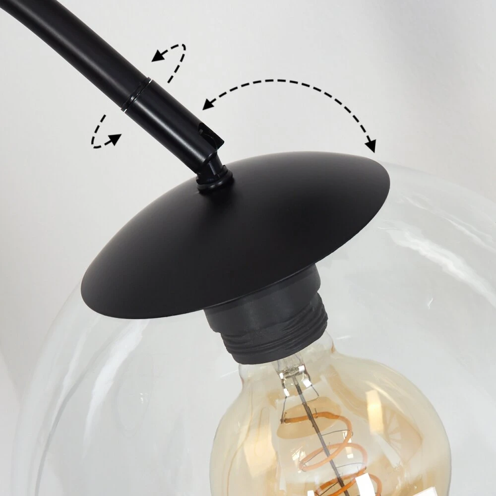 Koyoto Stehleuchte Glas 25 Cm Klar, 1-flammig 6 Koyoto Stehleuchte Glas 25 Cm Klar, 1-flammig – Bild 6