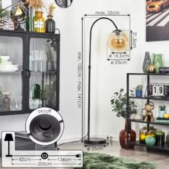 Koyoto Stehleuchte Glas 25 Cm Bernsteinfarben, 1-flammig -LEDVANCE Verkäufe koyoto stehleuchte glas 25 cm h3821763 3