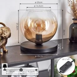 Koyoto Tischleuchte 25cm Bernsteinfarben, Klar, 1-flammig -LEDVANCE Verkäufe koyoto tischleuchte 25cm h3817674 3