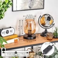 Koyoto Tischleuchte Glas 15 Cm Bernsteinfarben, 1-flammig -LEDVANCE Verkäufe koyoto tischleuchte glas 15 cm h3781579 3