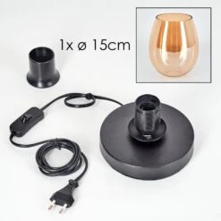 Koyoto Tischleuchte Glas 15 Cm Bernsteinfarben, 1-flammig -LEDVANCE Verkäufe koyoto tischleuchte glas 15 cm h3781579 4