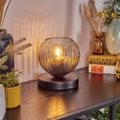 Koyoto Tischleuchte Glas 15 Cm Klar, Rauchfarben, 1-flammig -LEDVANCE Verkäufe koyoto tischleuchte glas 15 cm h3869345 10