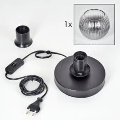 Koyoto Tischleuchte Glas 15 Cm Klar, Rauchfarben, 1-flammig -LEDVANCE Verkäufe koyoto tischleuchte glas 15 cm h3869345 4