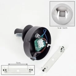 Koyoto Wandleuchte Glas 15 Cm Chrom, Rauchfarben, 1-flammig -LEDVANCE Verkäufe koyoto wandleuchte glas 15 cm h3838082 4