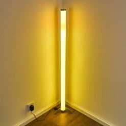 Laugar Stehlampe LED Silber, 1-flammig, Fernbedienung, Farbwechsler -LEDVANCE Verkäufe laugar stehlampe h3170113 19