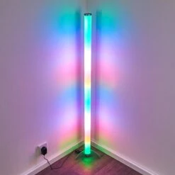 Laugar Stehlampe LED Silber, 1-flammig, Fernbedienung, Farbwechsler -LEDVANCE Verkäufe laugar stehlampe h3170113 8