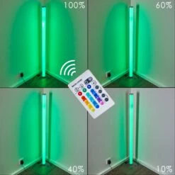 Laugar Stehlampe LED Silber, 1-flammig, Fernbedienung, Farbwechsler -LEDVANCE Verkäufe laugar stehlampe h3170113 9