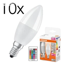 LED E14 10er Set 4,9 Watt 2700 Kelvin 470 Lumen