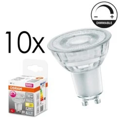 LED GU10 10er Set 3,7 Watt 2700 Kelvin 230 Lumen