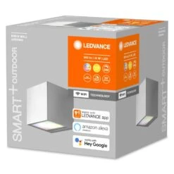 LEDVANCE Smart+ Außenwandleuchte Stahl Gebürstet, 1-flammig -LEDVANCE Verkäufe ledvance smart aussenwandleuchte 4058075564428 2