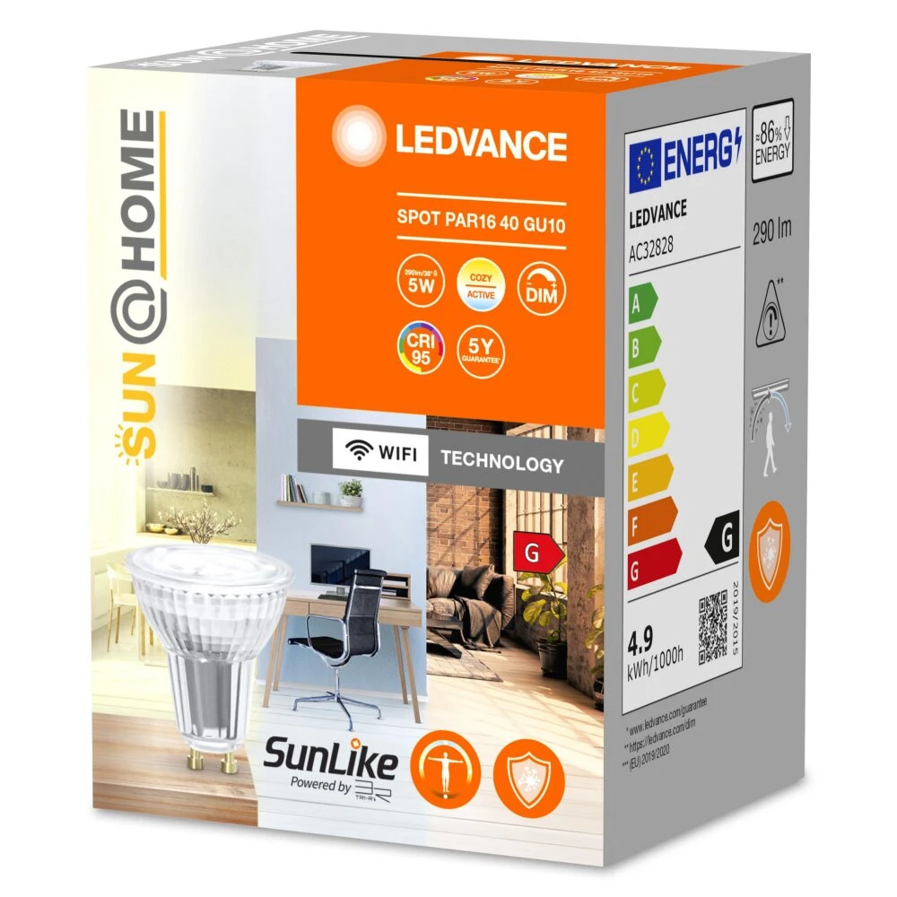 LEDVANCE Sun@Home LED GU10 4,9 Wat 2200-5000 Kelwinów 268 Lumenów 3 LEDVANCE Sun@Home LED GU10 4,9 Wat 2200-5000 Kelwinów 268 Lumenów – Bild 3