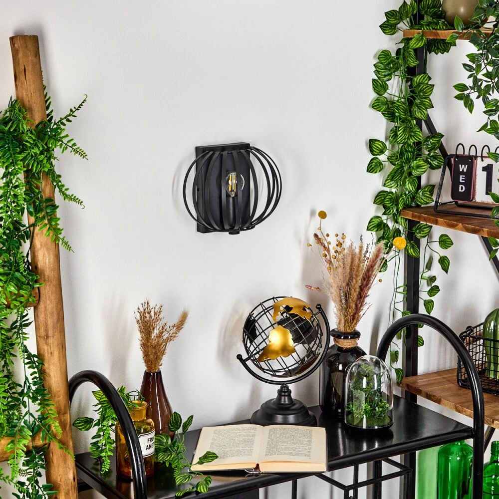 Lepa Wandleuchte Schwarz, 1-flammig 2 Lepa Wandleuchte Schwarz, 1-flammig – Bild 2