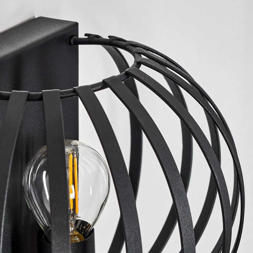 Lepa Wandleuchte Schwarz, 1-flammig 3 Lepa Wandleuchte Schwarz, 1-flammig – Bild 3