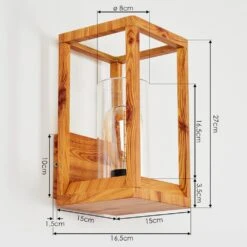Leset Außenwandleuchte Braun, Holzoptik, 1-flammig -LEDVANCE Verkäufe leset aussenwandleuchte h3432440 3