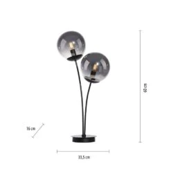 Leuchten Direkt BIG WIDOW Tischleuchte Schwarz, 2-flammig -LEDVANCE Verkäufe leuchten direkt big widow tischleuchte 14605 18 6