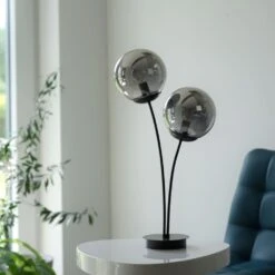 Leuchten Direkt BIG WIDOW Tischleuchte Schwarz, 2-flammig -LEDVANCE Verkäufe leuchten direkt big widow tischleuchte 14605 18 9