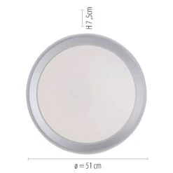 Leuchten Direkt LOLAsmart-LENI Deckenleuchte LED Silber, 1-flammig, Fernbedienung, Farbwechsler -LEDVANCE Verkäufe leuchten direkt lolasmart leni deckenleuchte 15110 21 6