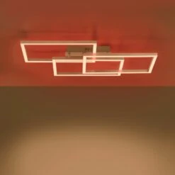 Leuchten Direkt LOLAsmart-MAXI Deckenleuchte LED Stahl Gebürstet, 3-flammig, Fernbedienung, Farbwechsler -LEDVANCE Verkäufe leuchten direkt lolasmart maxi deckenleuchte 16431 55 5