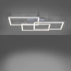 Leuchten Direkt LOLAsmart-MAXI Deckenleuchte LED Stahl Gebürstet, 3-flammig, Fernbedienung, Farbwechsler -LEDVANCE Verkäufe leuchten direkt lolasmart maxi deckenleuchte 16431 55 9