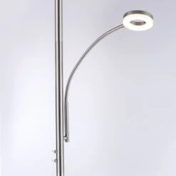 Leuchten Direkt LOLAsmart-ROCCO Deckenfluter LED Stahl Gebürstet, 1-flammig, Fernbedienung -LEDVANCE Verkäufe leuchten direkt lolasmart rocco deckenfluter 11858 55 5