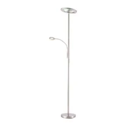 Leuchten Direkt LOLAsmart-ROCCO Deckenfluter LED Stahl Gebürstet, 1-flammig, Fernbedienung -LEDVANCE Verkäufe leuchten direkt lolasmart rocco deckenfluter 11858 55 7