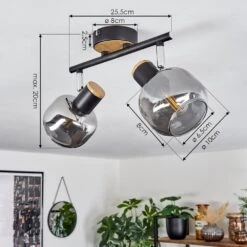 Lexington Deckenleuchte Schwarz, 2-flammig -LEDVANCE Verkäufe lexington deckenleuchte h3700259 3