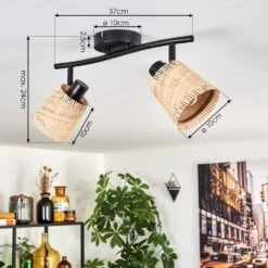 Lindberg Deckenleuchte Schwarz, 2-flammig -LEDVANCE Verkäufe lindberg deckenleuchte h3785492 3