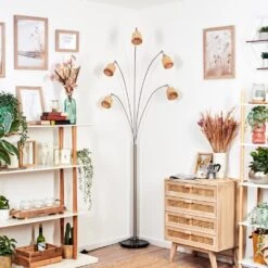 Lindberg Stehleuchte Nickel-Matt, Schwarz, 5-flammig -LEDVANCE Verkäufe lindberg stehleuchte h3939369 9