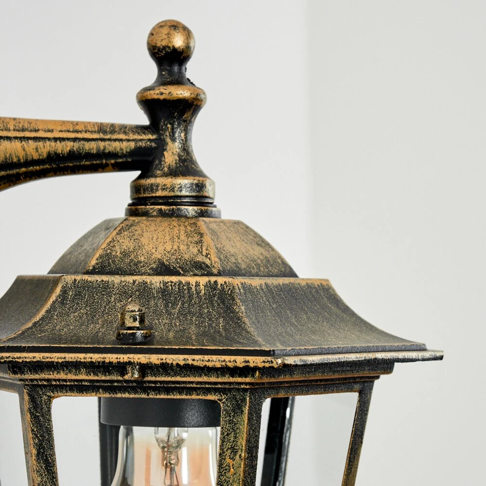 Loria Außenwandleuchte Gold, Schwarz, 1-flammig 3 Loria Außenwandleuchte Gold, Schwarz, 1-flammig – Bild 3