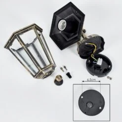 Loria Außenwandleuchte Gold, Schwarz, 1-flammig 17 Loria Außenwandleuchte Gold, Schwarz, 1-flammig -LEDVANCE Verkäufe loria aussenwandleuchte h3686904 4