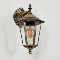 Loria Außenwandleuchte Gold, Schwarz, 1-flammig 20 Loria Außenwandleuchte Gold, Schwarz, 1-flammig -LEDVANCE Verkäufe loria aussenwandleuchte h3686904 7