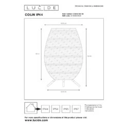Lucide COLIN Außentischleuchte LED Gold, Messing, 1-flammig -LEDVANCE Verkäufe lucide colin aussentischleuchte 03843 50 30 5