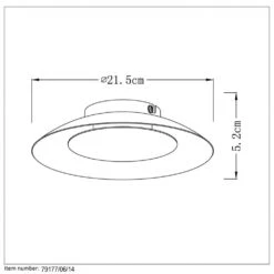 Lucide FOSKAL Deckenleuchte LED Silber, 1-flammig -LEDVANCE Verkäufe lucide foskal deckenleuchte 79177 06 14 3