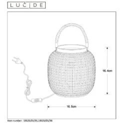 Lucide SAFIYA Tischlampe Grau, 1-flammig -LEDVANCE Verkäufe lucide safiya tischlampe 13525 01 36 4