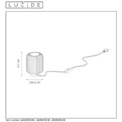 Lucide TURBIN Tischlampe LED Schwarz, 1-flammig -LEDVANCE Verkäufe lucide turbin tischlampe 26500 05 30 3
