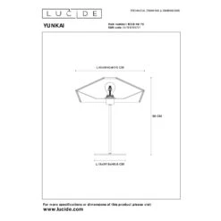 Lucide YUNKAI Tischleuchte Schwarz, 1-flammig -LEDVANCE Verkäufe lucide yunkai tischleuchte 10513 40 72 2