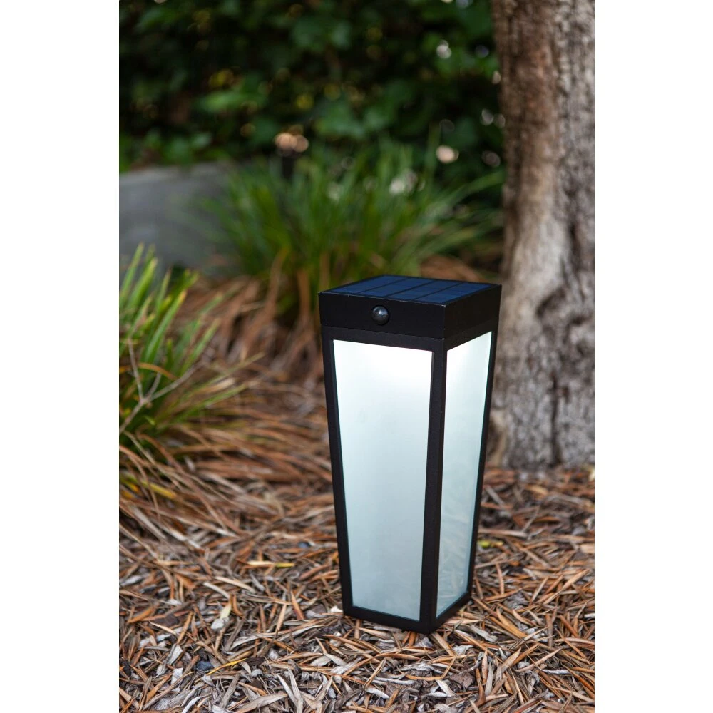 Lutec Dias Solar-Wegeleuchte LED Schwarz, 1-flammig, Bewegungsmelder, Farbwechsler 2 Lutec Dias Solar-Wegeleuchte LED Schwarz, 1-flammig, Bewegungsmelder, Farbwechsler – Bild 2