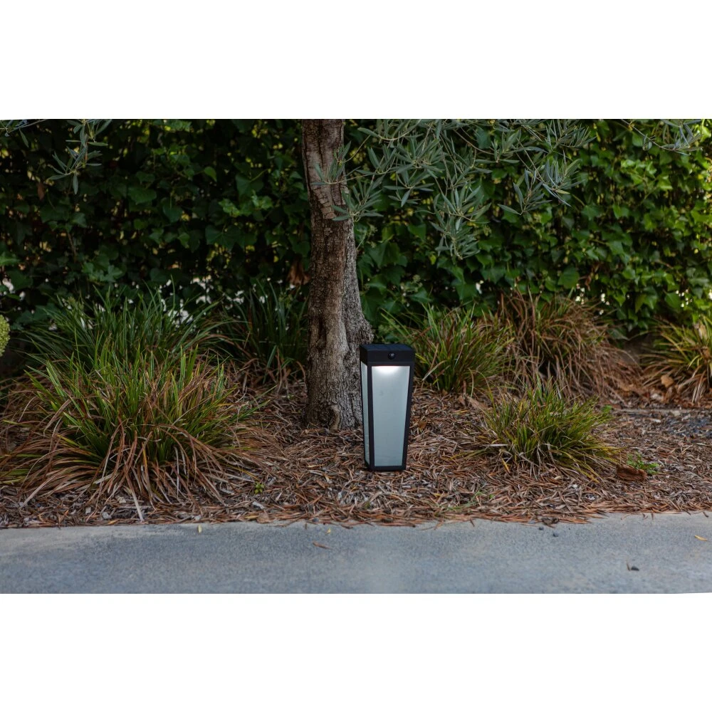 Lutec Dias Solar-Wegeleuchte LED Schwarz, 1-flammig, Bewegungsmelder, Farbwechsler 5 Lutec Dias Solar-Wegeleuchte LED Schwarz, 1-flammig, Bewegungsmelder, Farbwechsler – Bild 5