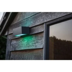 Lutec Gemini Außenwandleuchte LED Anthrazit, 2-flammig, Farbwechsler -LEDVANCE Verkäufe lutec gemini aussenwandleuchte 5189120118 5