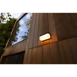 Lutec Lampen FRAN Außenwandleuchte LED Schwarz, 1-flammig, Bewegungsmelder -LEDVANCE Verkäufe lutec lampen fran aussenwandleuchte 6941502330 7