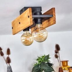 Maahui Deckenleuchte Naturfarben, Schwarz, 2-flammig -LEDVANCE Verkäufe maahui deckenleuchte h3450550 11