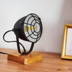 Malix Tischleuchte Holz Hell, Schwarz, 1-flammig -LEDVANCE Verkäufe malix tischleuchte h3368572 10