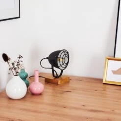 Malix Tischleuchte Holz Hell, Schwarz, 1-flammig -LEDVANCE Verkäufe malix tischleuchte h3368572 4