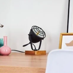 Malix Tischleuchte Holz Hell, Schwarz, 1-flammig -LEDVANCE Verkäufe malix tischleuchte h3368572 8