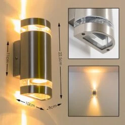 Maturin Aussenwandleuchte Edelstahl, 2-flammig -LEDVANCE Verkäufe maturin aussenwandleuchte h3003633 2